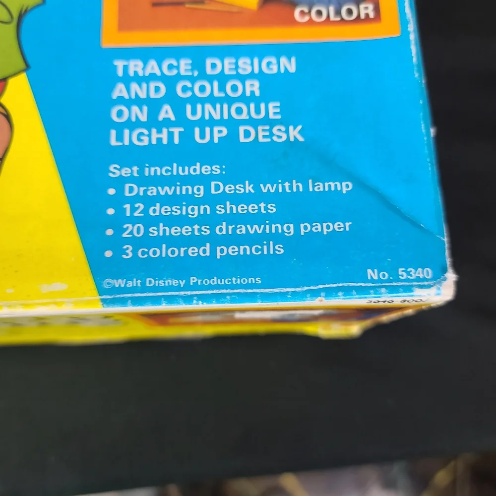 Mickey Mouse Club. Light Up Drawing Desk. Vintage - Picture 9 of 16